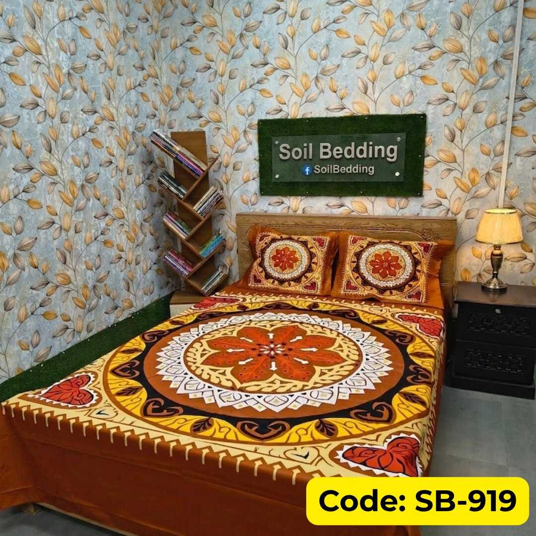 Panel Bedsheet, Premium Panel Bedsheet, 100% Cotton Panel Bedsheet, King Size Panel Bedsheet, Cotton Panel Bedsheet, Luxury Panel Bedsheet, Soil Bedding, Soilshopbd