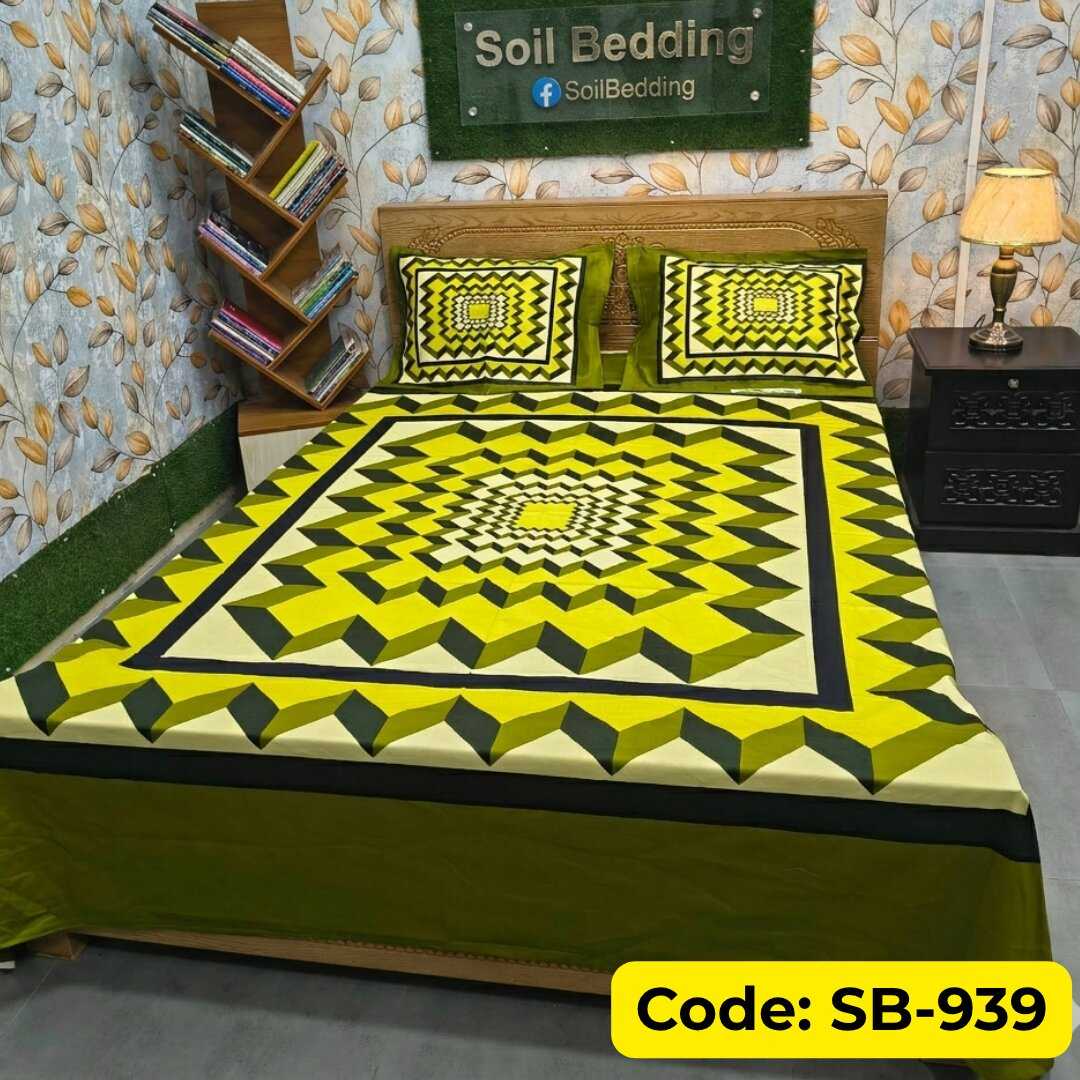 Panel Bedsheet, Premium Panel Bedsheet, 100% Cotton Panel Bedsheet, King Size Panel Bedsheet, Cotton Panel Bedsheet, Luxury Panel Bedsheet, Soil Bedding, Soilshopbd