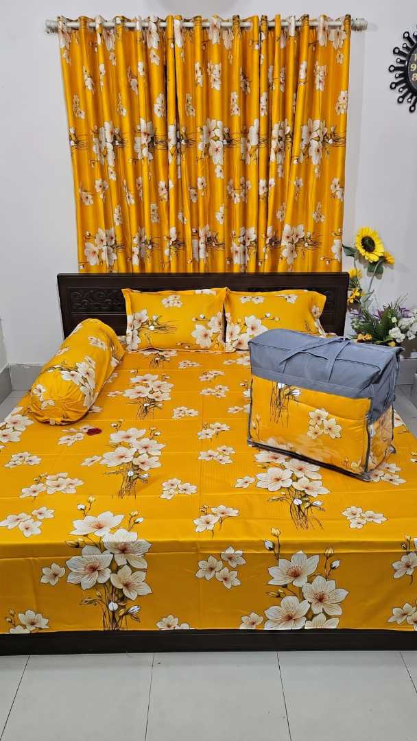 ৫,পিছ,সেট,প্রিমিয়াম,কোয়ালিটি,টুইল,কটন,ফেব্রিক্স,কমফোর্টার